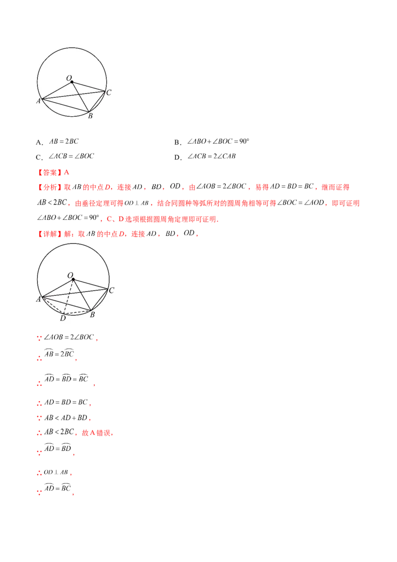 热点专题04圆（15个热点）（解析版）_初中数学人教版_9下-初中数学人教版_07专项讲练_2023-2024学年九年级数学全册重难热点提升精讲与过关测试（人教版）