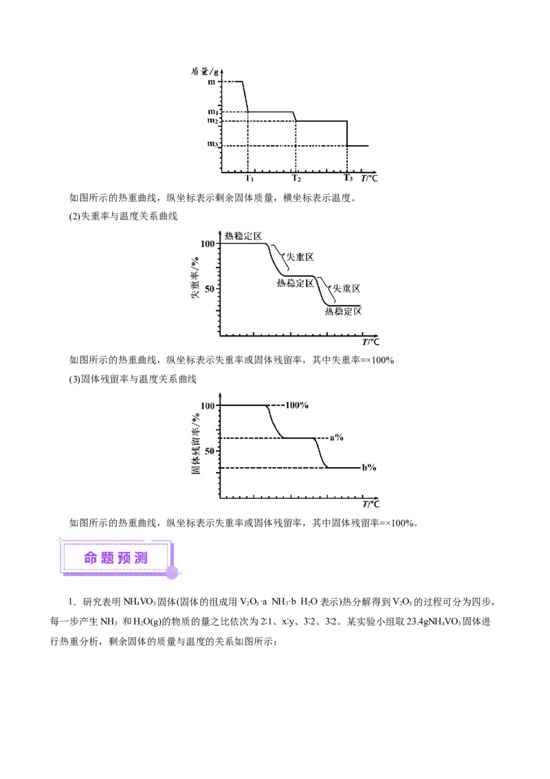 热点专项关系式法与热重分析在化学计算中的应用（讲义）（解析版）_05高考化学_2025年新高考资料_二轮复习_上好课2025年高考化学二轮复习讲练测（新高考通用）3379109