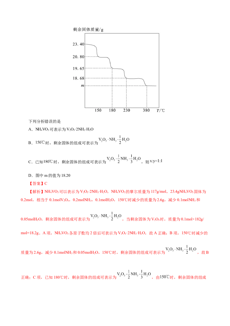 热点专项关系式法与热重分析在化学计算中的应用（讲义）（解析版）_05高考化学_2025年新高考资料_二轮复习_上好课2025年高考化学二轮复习讲练测（新高考通用）3379109