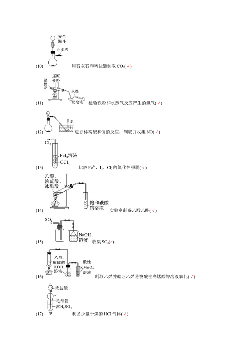 知识清单32常见物质的制备-上好课2025年高考化学一轮复习知识清单（新高考专用）（解析版）_05高考化学_2025年新高考资料_一轮复习