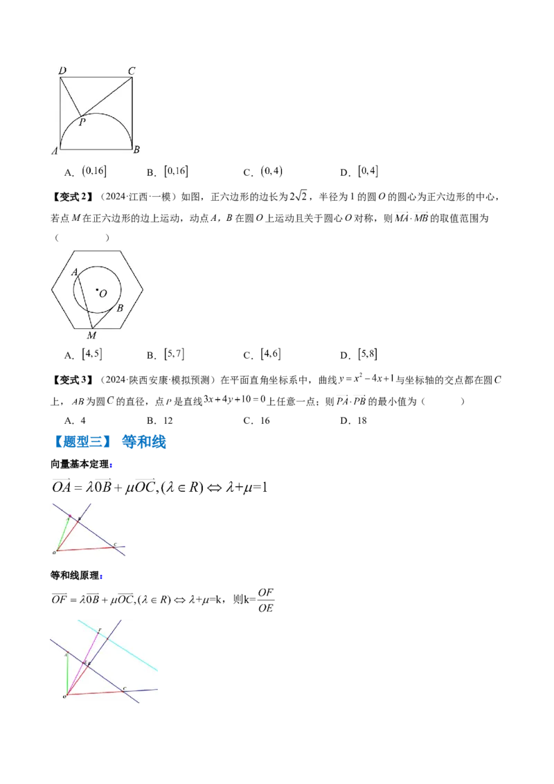 通关秘籍02平面向量（易错题+三大题型）（原卷版）-备战2024年高考数学抢分秘籍（新高考专用）_2.2025数学总复习_2024年新高考资料_5.2024三轮冲刺