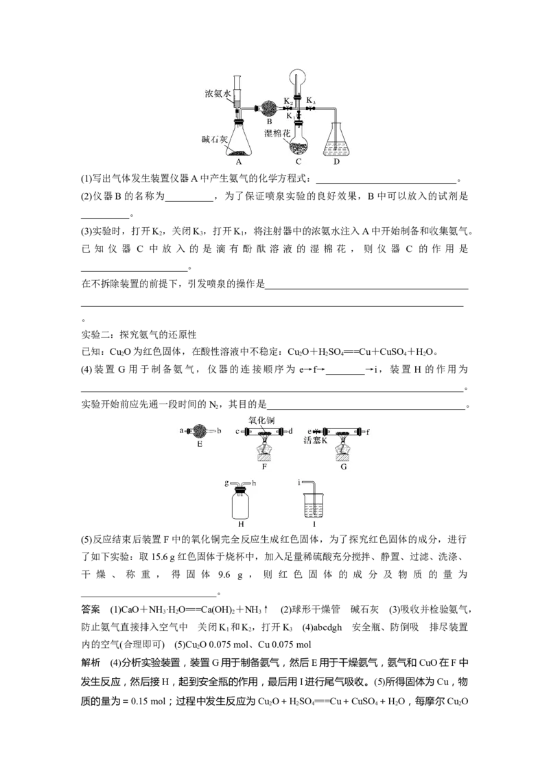 大单元二　第五章　第24讲　氮及其化合物的转化关系_05高考化学_2025年新高考资料_一轮复习_2025大一轮复习讲义+课件（完结）_2025大一轮复习讲义化学教师用书Word版文档全书