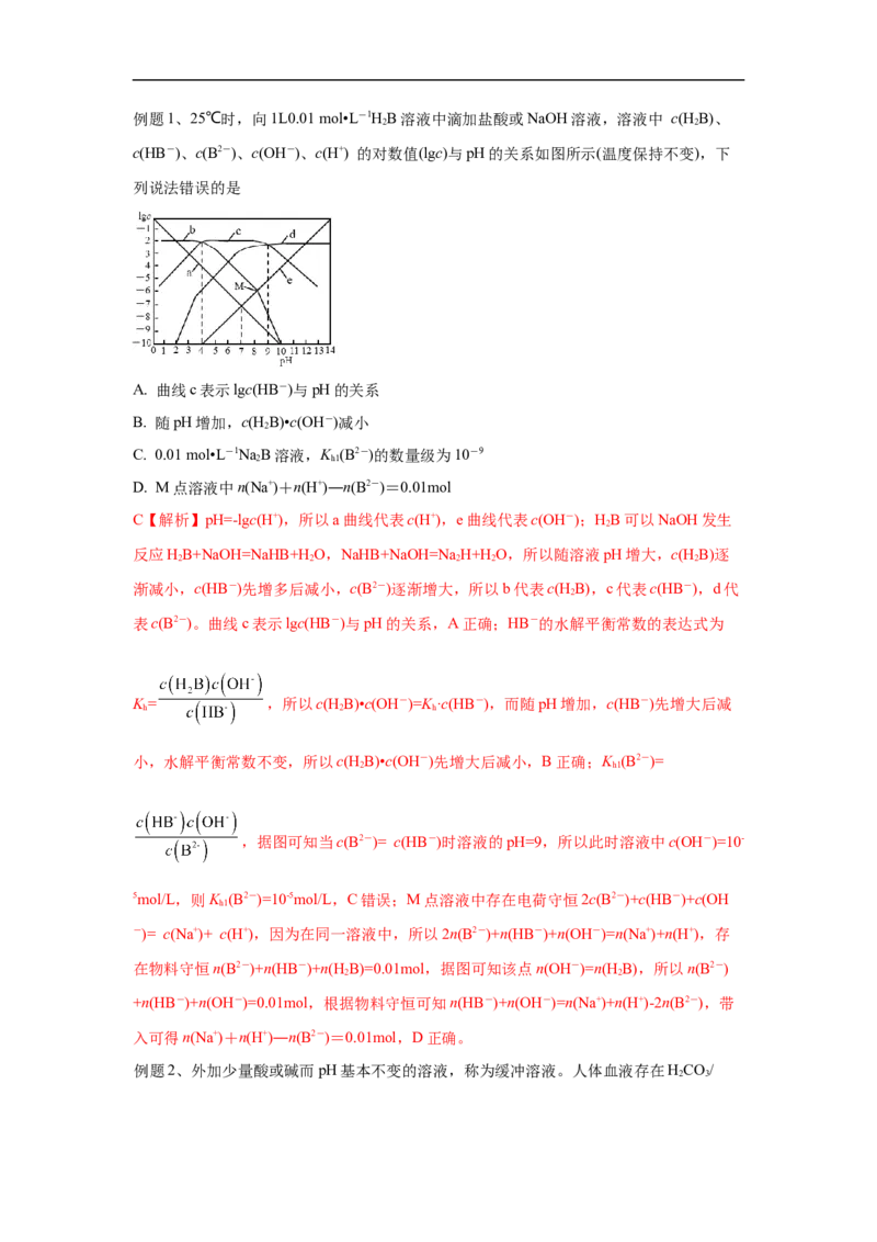 易错点25盐类水解-备战2023年高考化学考试易错题（解析版）_05高考化学_通用版（老高考）复习资料_2023年复习资料_专项复习_备战2023年高考化学考试易错题（全国通用）