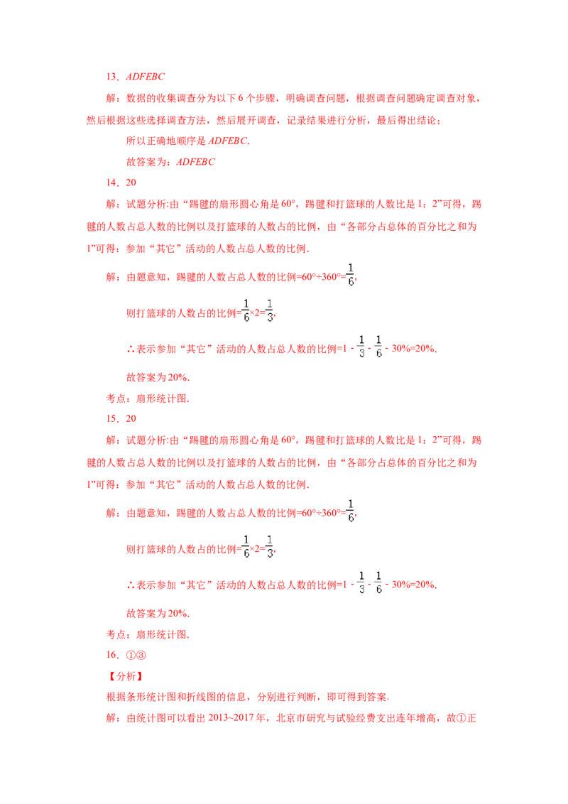 第10章数据的收集、整理与描述（培优篇）-挑战满分七年级数学下册阶段性复习精选精练（人教版）_初中数学人教版_7下-初中数学人教版_7下-初中数学人教版（旧版）赠送_06习题试卷