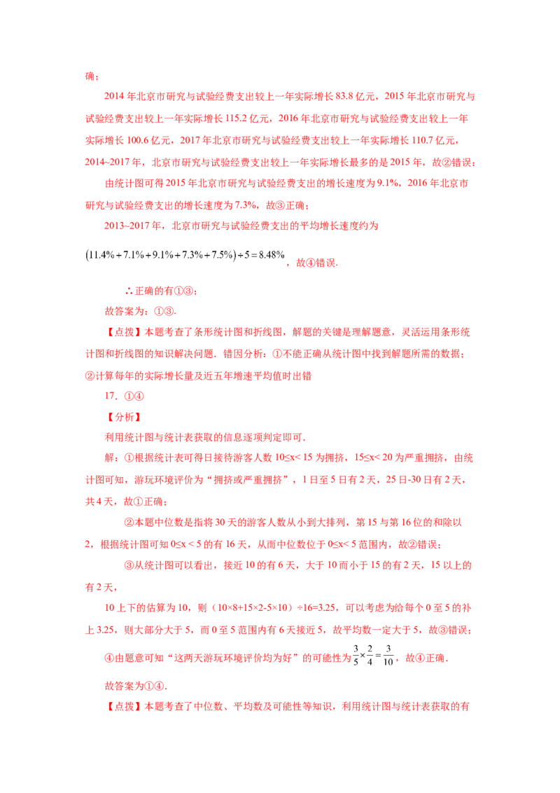 第10章数据的收集、整理与描述（培优篇）-挑战满分七年级数学下册阶段性复习精选精练（人教版）_初中数学人教版_7下-初中数学人教版_7下-初中数学人教版（旧版）赠送_06习题试卷