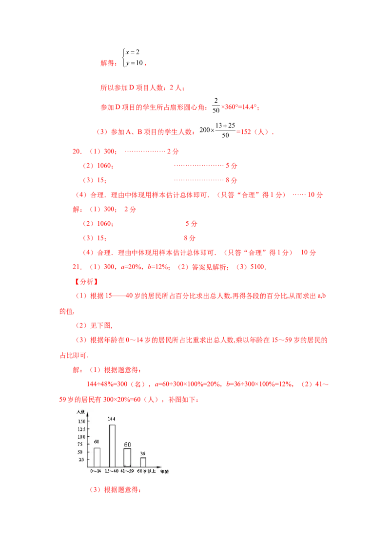 第10章数据的收集、整理与描述（培优篇）-挑战满分七年级数学下册阶段性复习精选精练（人教版）_初中数学人教版_7下-初中数学人教版_7下-初中数学人教版（旧版）赠送_06习题试卷