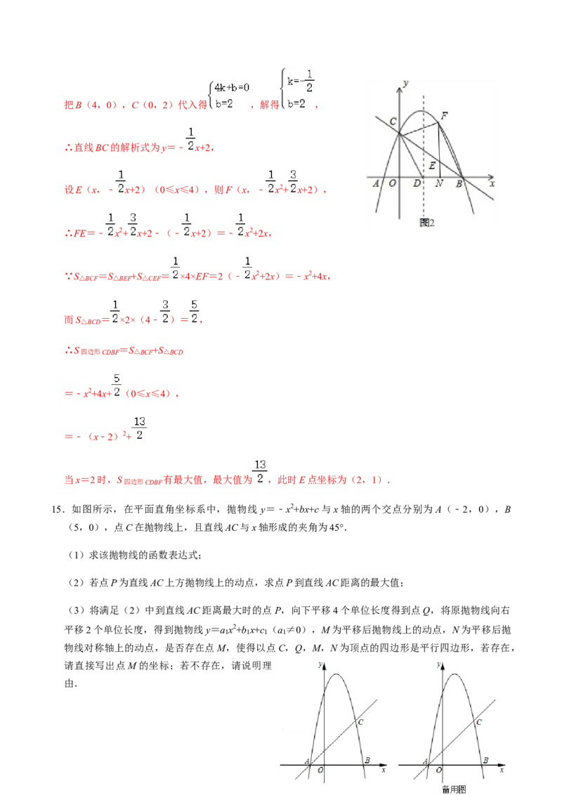 第6课时二次函数的图像与系数、最值问题与存在问题专题训练-2022-2023学年九年级数学上册同步精品课堂知识清单＋例题讲解＋课后练习（人教版）（解析版）_初中数学人教版_07专项讲练