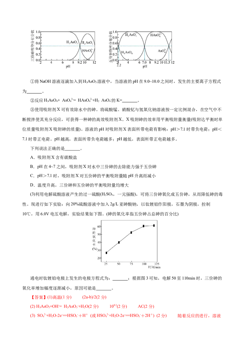 主题三化学反应原理（测试）（二）（解析版）_05高考化学_2025年新高考资料_二轮复习_上好课2025年高考化学二轮复习讲练测（新高考通用）3379109_主题三化学反应原理