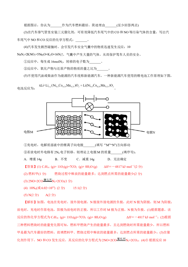 主题三化学反应原理（测试）（二）（解析版）_05高考化学_2025年新高考资料_二轮复习_上好课2025年高考化学二轮复习讲练测（新高考通用）3379109_主题三化学反应原理