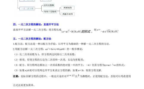 第二十一章一元二次方程知识归纳与题型突破（17题型清单）（学生版）_初中数学_九年级数学上册（人教版）_知识点汇总-U105_2025版