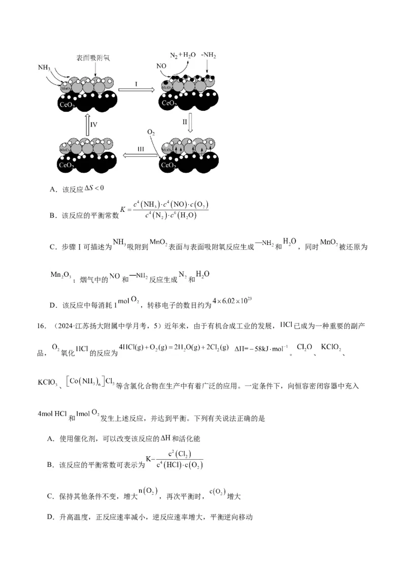 押江苏卷第10题反应原理小综合（原卷版）_05高考化学_2024年新高考资料_5.2024三轮冲刺_备战2024年高考化学临考题号押题（江苏专用）322863014