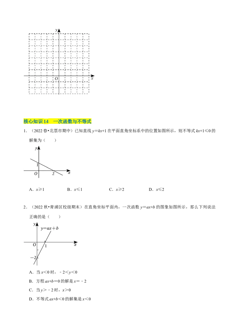 第19章一次函数（A卷&middot;知识通关练）（原卷版）_new_初中数学人教版_八年级数学下册_保存转存之后查看(1)_8下-初中数学人教版（2026春新版持续更新）_旧版-可参考_06习题试卷_2单元测试