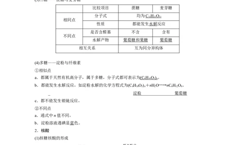 大单元五　第十四章　第66讲　生物大分子　合成高分子_05高考化学_2025年新高考资料_一轮复习_2025大一轮复习讲义+课件（完结）_2025大一轮复习讲义化学教师用书Word版文档全书
