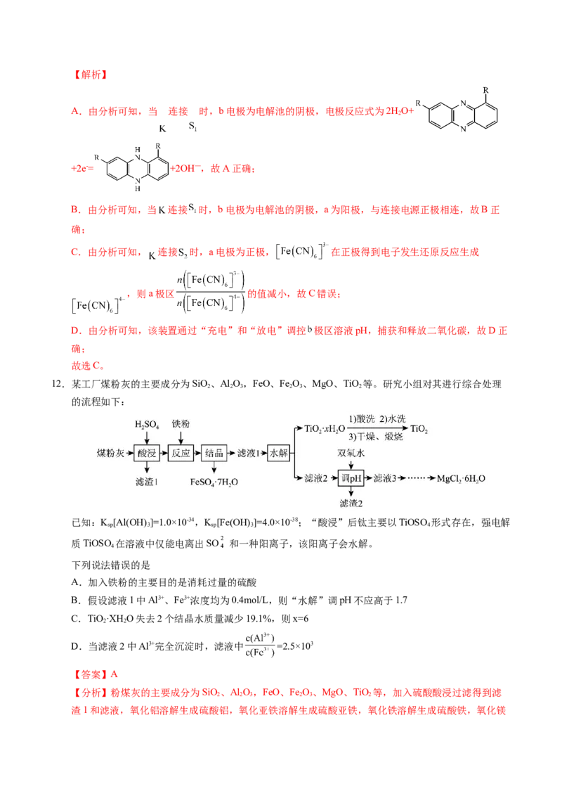 信息必刷卷01（重庆专用）（解析版）_05高考化学_2025年新高考资料_2025考前信息卷_2025年高考化学考前信息必刷卷（重庆专用）3442867