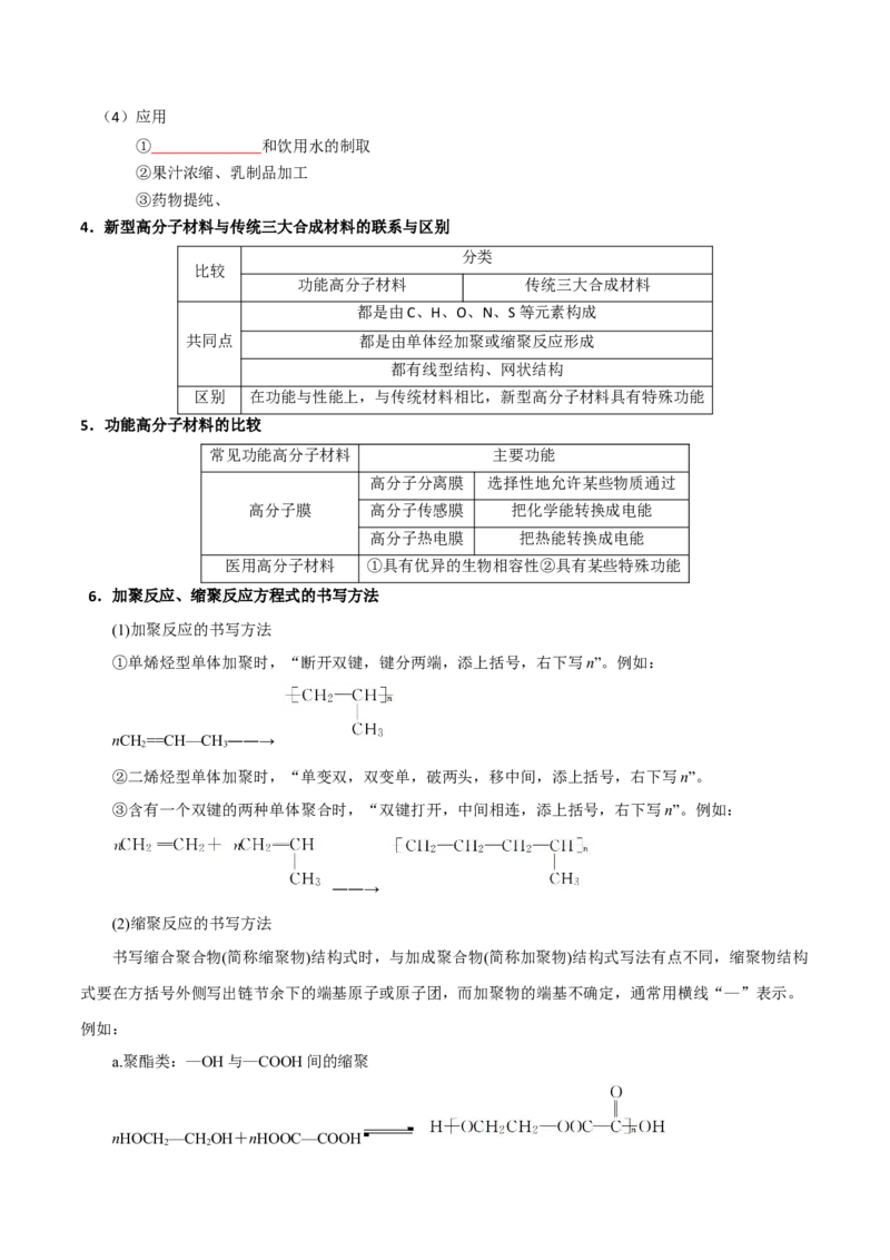 知识清单28生物大分子、合成高分子（原卷版）_05高考化学_2025年新高考资料_一轮复习_上好课2025年高考化学一轮复习知识清单3246985