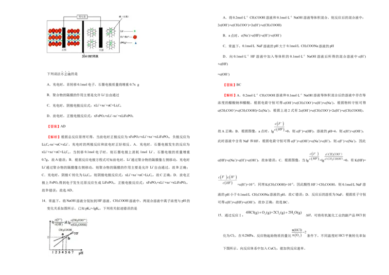 原创（新高考）河北2021届好教育云平台泄露天机高考押题卷化学教师版_05高考化学_新高考复习资料_2021新高考资料_2021泄露天机高考押题卷