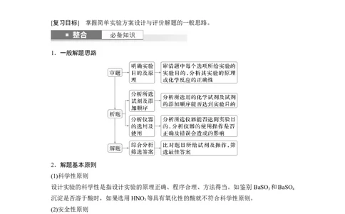 大单元六　第十六章　第71讲　简单实验方案的设计与评价_05高考化学_2025年新高考资料_一轮复习_2025大一轮复习讲义+课件（完结）_2025大一轮复习讲义化学学生用书Word版文档全书