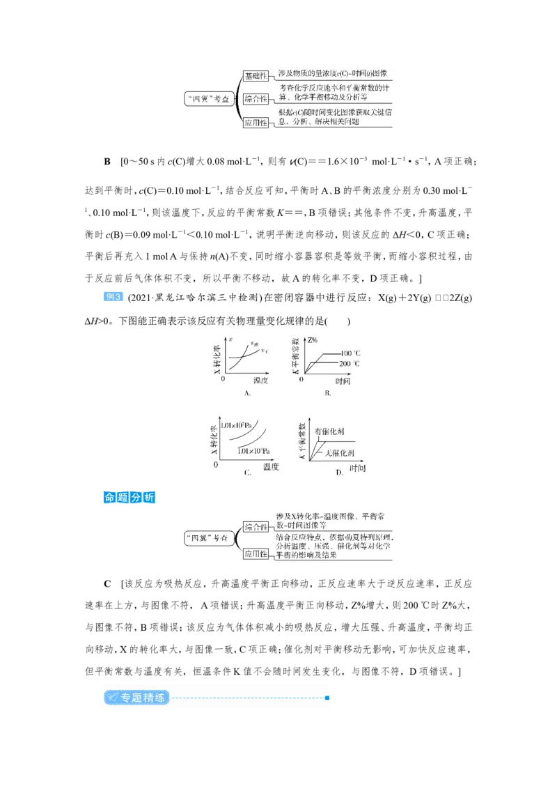 专题突破(七)化学反应速率和化学平衡图像的分析（教案）_05高考化学_新高考复习资料_2022年新高考资料_2022届一轮复习讲练结合_第七章化学反应速率和化学平衡