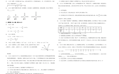 模拟卷04（原卷版）_初中数学人教版_7上-初中数学人教版_7上-初中数学人教版（旧版）赠送_06习题试卷_4期末试卷_期末测试卷（共9份含答案）