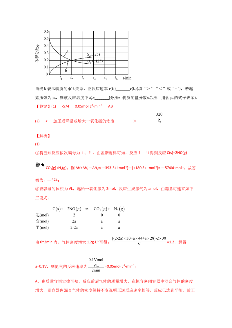 专题十二化学反应原理（考点剖析）-高考引领教学2023年高考化学二轮针对性复习方案（解析版）_05高考化学_通用版（老高考）复习资料_2023年复习资料_二轮复习