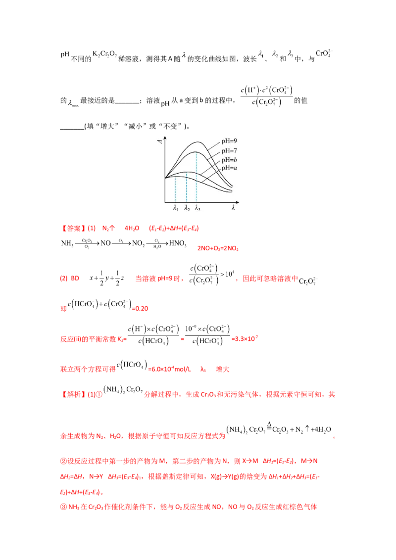 专题十二化学反应原理（考点剖析）-高考引领教学2023年高考化学二轮针对性复习方案（解析版）_05高考化学_通用版（老高考）复习资料_2023年复习资料_二轮复习
