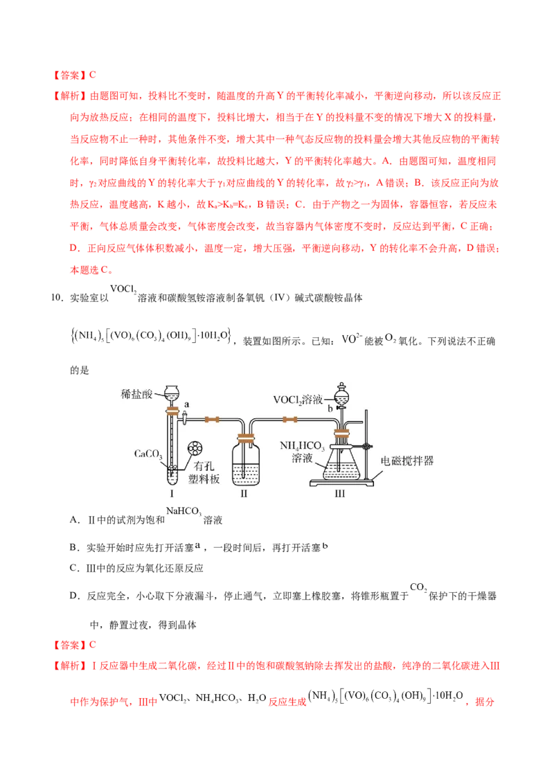 化学-2024年高考考前最后一课_05高考化学_2024年新高考资料_5.2024三轮冲刺_化学（含PDF，可直接打印）-2024年高考考前最后一课