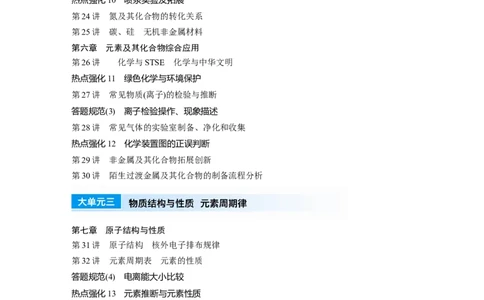 目录_05高考化学_2025年新高考资料_一轮复习_2025大一轮复习讲义+课件（完结）_2025大一轮复习讲义化学学生用书Word版文档全书_2025大一轮复习讲义