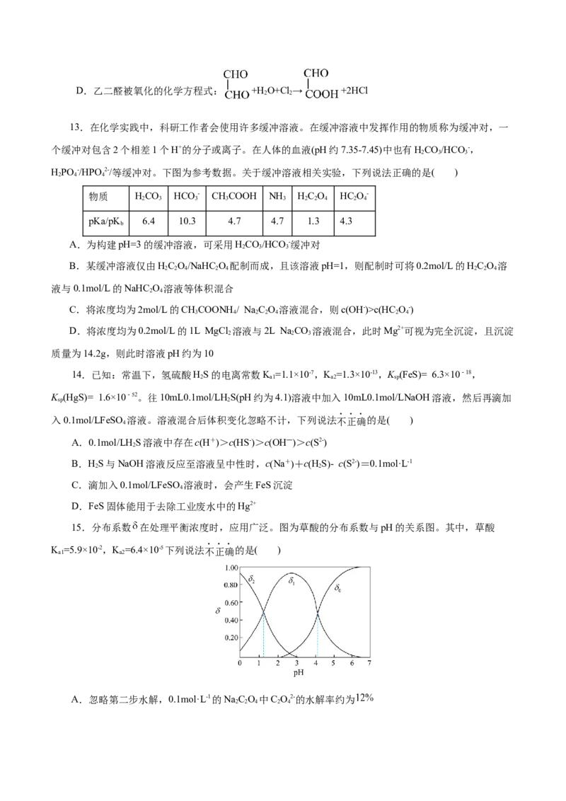 主题三化学反应原理（测试）（一）（原卷版）_05高考化学_2025年新高考资料_二轮复习_上好课2025年高考化学二轮复习讲练测（新高考通用）3379109_主题三化学反应原理