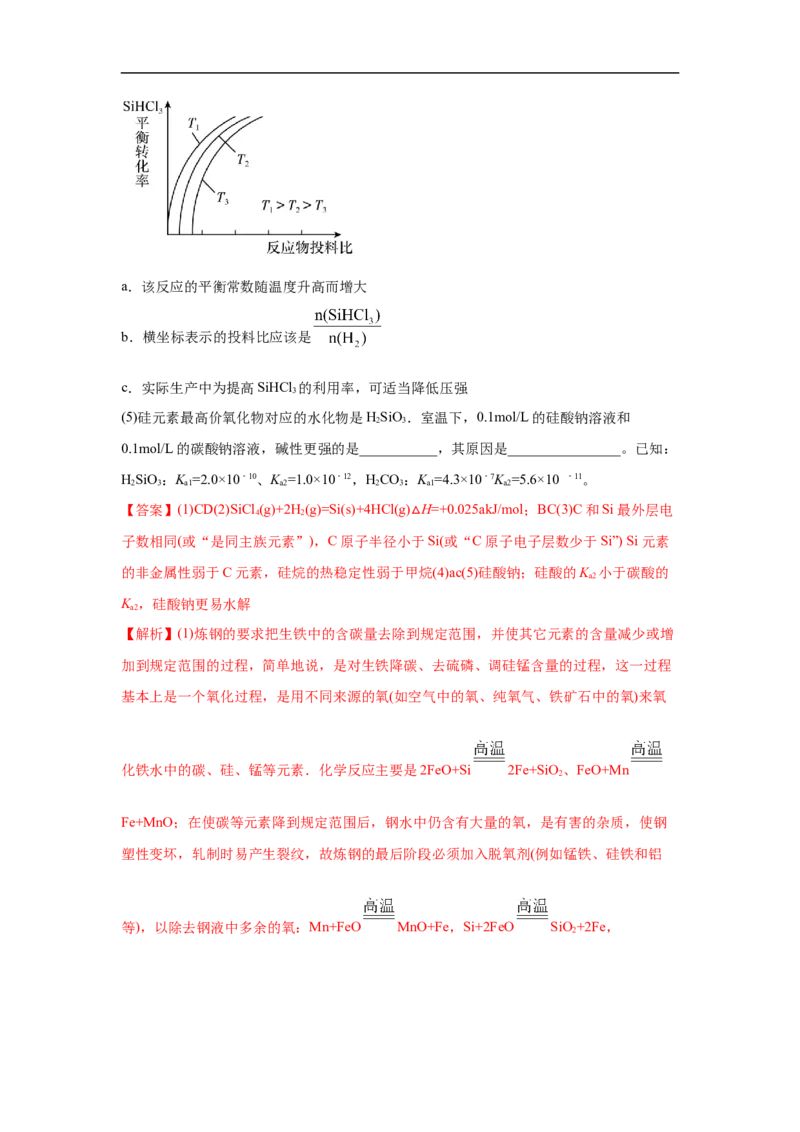 易错点12硅元素及其化合物-备战2023年高考化学考试易错题（解析版）_05高考化学_通用版（老高考）复习资料_2023年复习资料_专项复习_备战2023年高考化学考试易错题（全国通用）