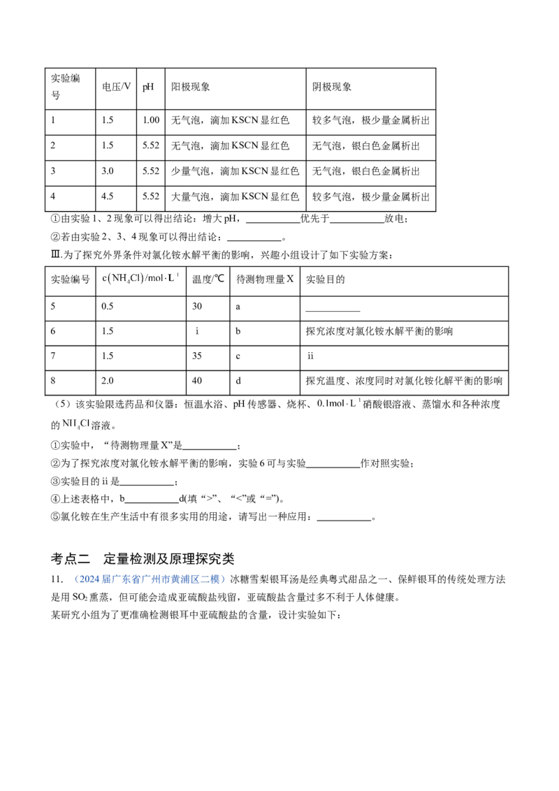 押广东卷第17题&nbsp;化学实验综合题（原卷版）_05高考化学_2024年新高考资料_5.2024三轮冲刺_备战2024年高考化学临考题号押题（广东卷）323301515