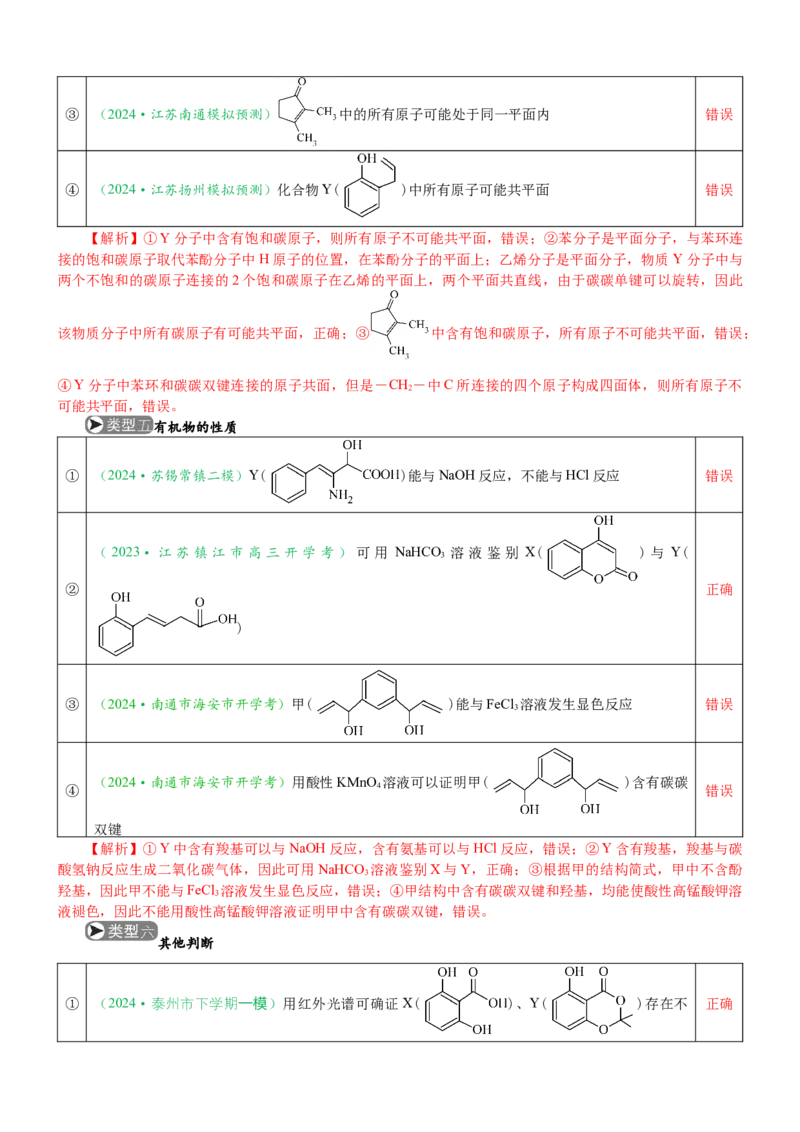 微专题突破10有机结构与性质及同分异构体的书写（学案）（教师版）_05高考化学_2025年新高考资料_二轮复习_01高考语文等多个文件