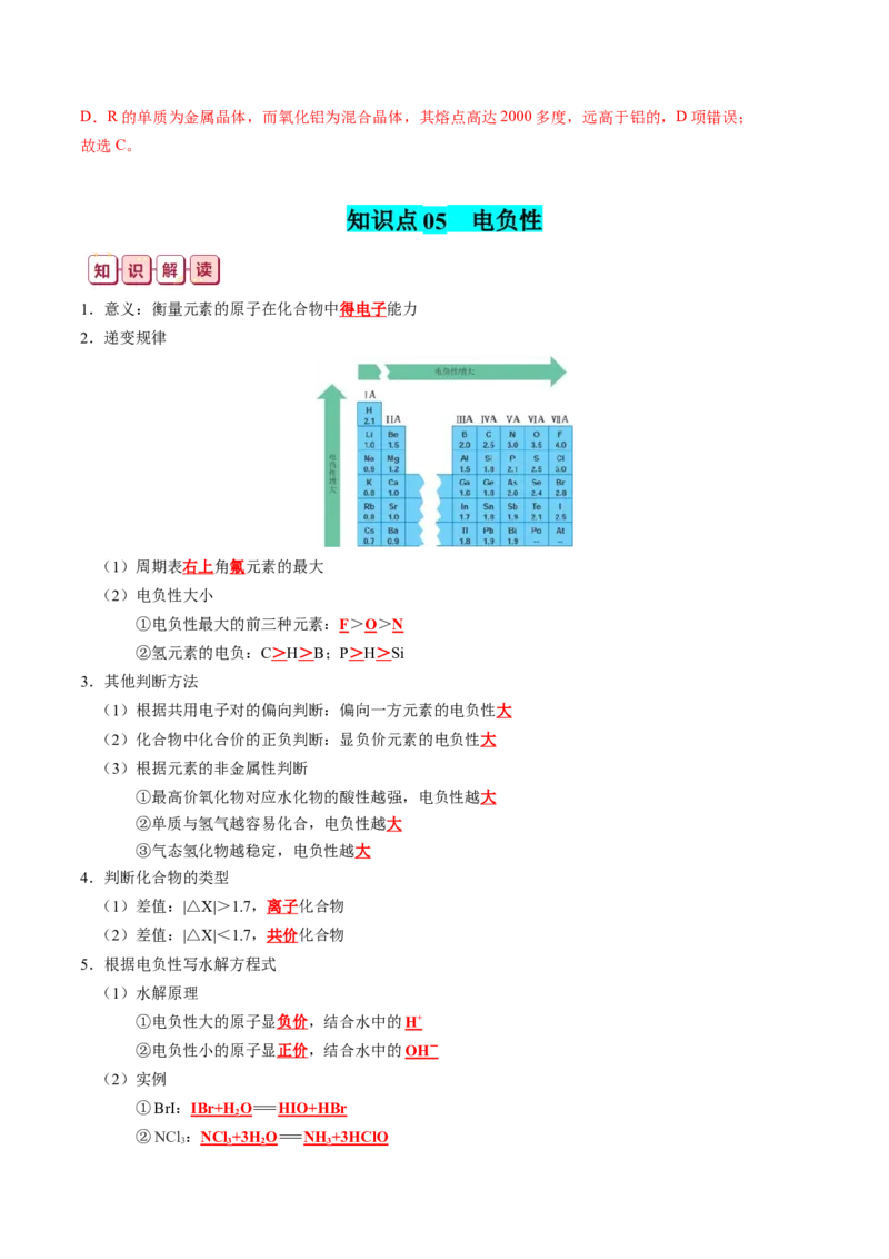 知识清单15++原子结构与性质-口袋书2024年高考化学一轮复习知识清单_05高考化学_2024年新高考资料_1.2024一轮复习_2024年高考化学一轮复习知识清单