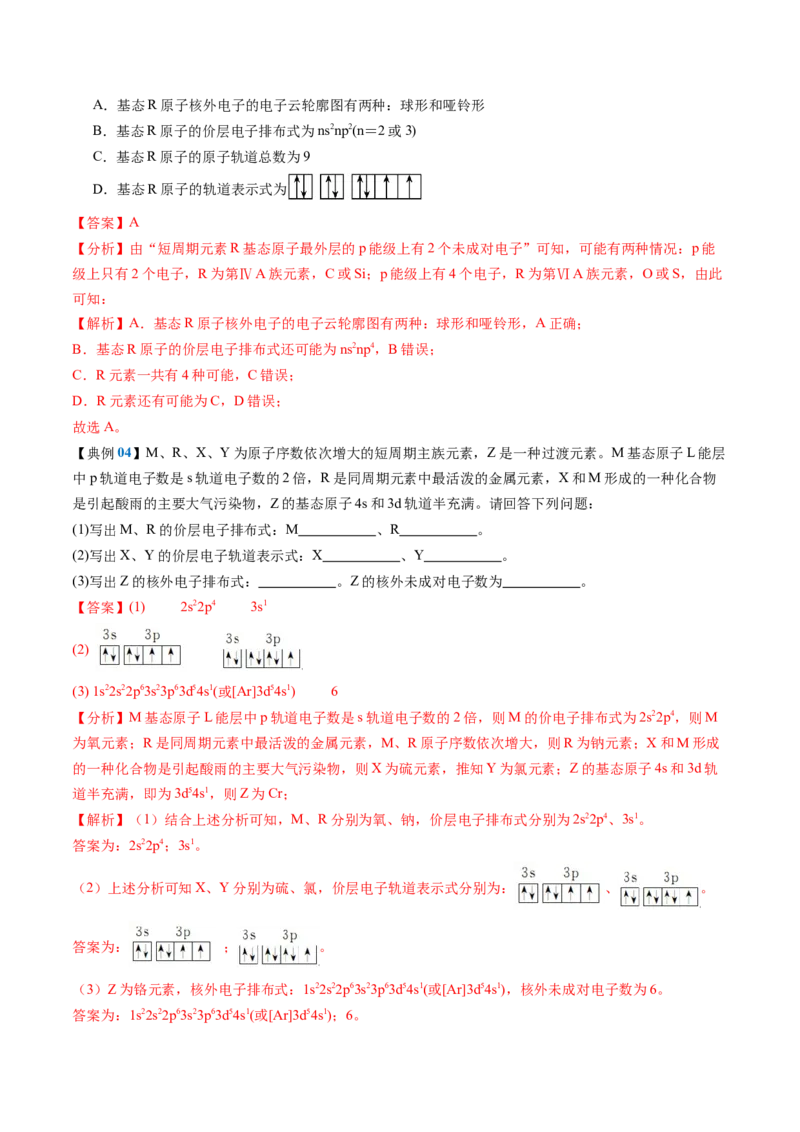 知识清单15++原子结构与性质-口袋书2024年高考化学一轮复习知识清单_05高考化学_2024年新高考资料_1.2024一轮复习_2024年高考化学一轮复习知识清单