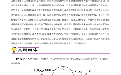 微练10物质转化&ldquo;环式&rdquo;历程与机理（解析版）_05高考化学_新高考复习资料_2023年新高考资料_专项复习_2023年高考化学热点专项导航与精练（新高考专用）