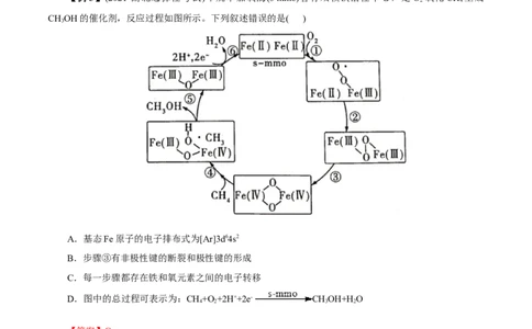 微练10物质转化&ldquo;环式&rdquo;历程与机理（解析版）_05高考化学_新高考复习资料_2023年新高考资料_专项复习_2023年高考化学热点专项导航与精练（新高考专用）