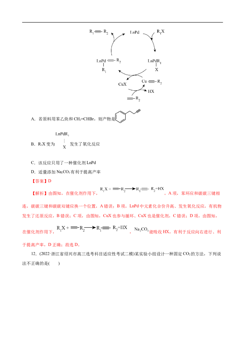 微练10物质转化&ldquo;环式&rdquo;历程与机理（解析版）_05高考化学_新高考复习资料_2023年新高考资料_专项复习_2023年高考化学热点专项导航与精练（新高考专用）