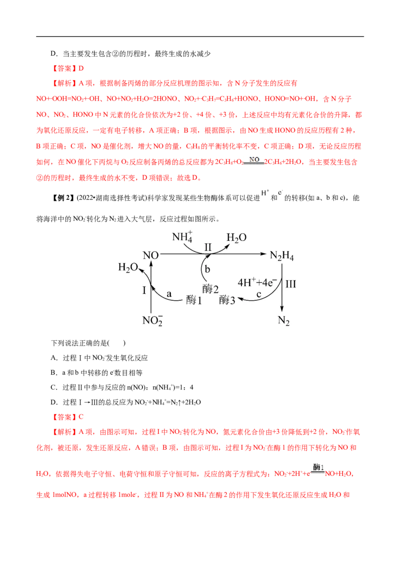 微练10物质转化&ldquo;环式&rdquo;历程与机理（解析版）_05高考化学_新高考复习资料_2023年新高考资料_专项复习_2023年高考化学热点专项导航与精练（新高考专用）