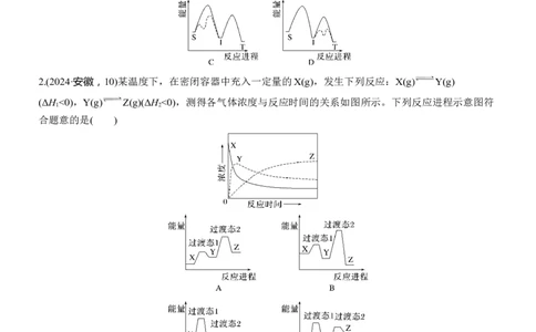 专题五　选择题专攻1　物质能量、能垒变化图像分析淘宝店：红太阳资料库_05高考化学_2025年新高考资料_二轮复习_2025年高考化学大二轮_2025化学二轮复习_大二轮专题复习