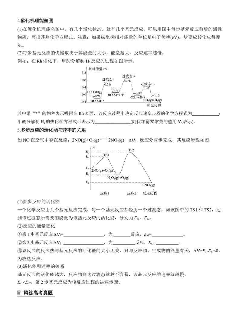 专题五　选择题专攻1　物质能量、能垒变化图像分析淘宝店：红太阳资料库_05高考化学_2025年新高考资料_二轮复习_2025年高考化学大二轮_2025化学二轮复习_大二轮专题复习