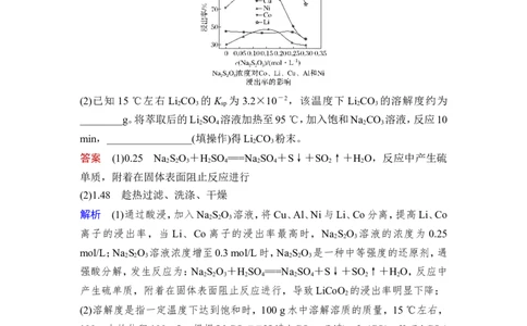 热点强化练16　化工流程中的生产条件的选择和Ksp的应用_05高考化学_通用版（老高考）复习资料_2023年复习资料_一轮复习_2023年高考化学一轮复习讲义+课件（全国版）_赠补充习题