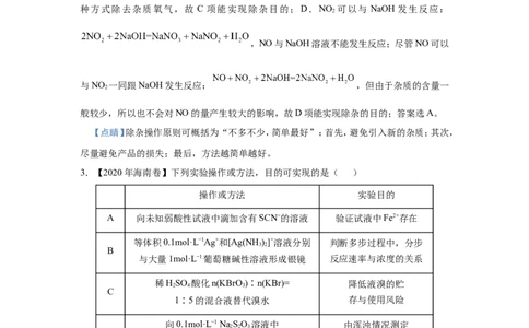 原创（新高考）2021届小题必练6含硫化合物的性质与应用教师版_05高考化学_新高考复习资料_2021新高考资料_2021届（新高考）高考化学小题必练