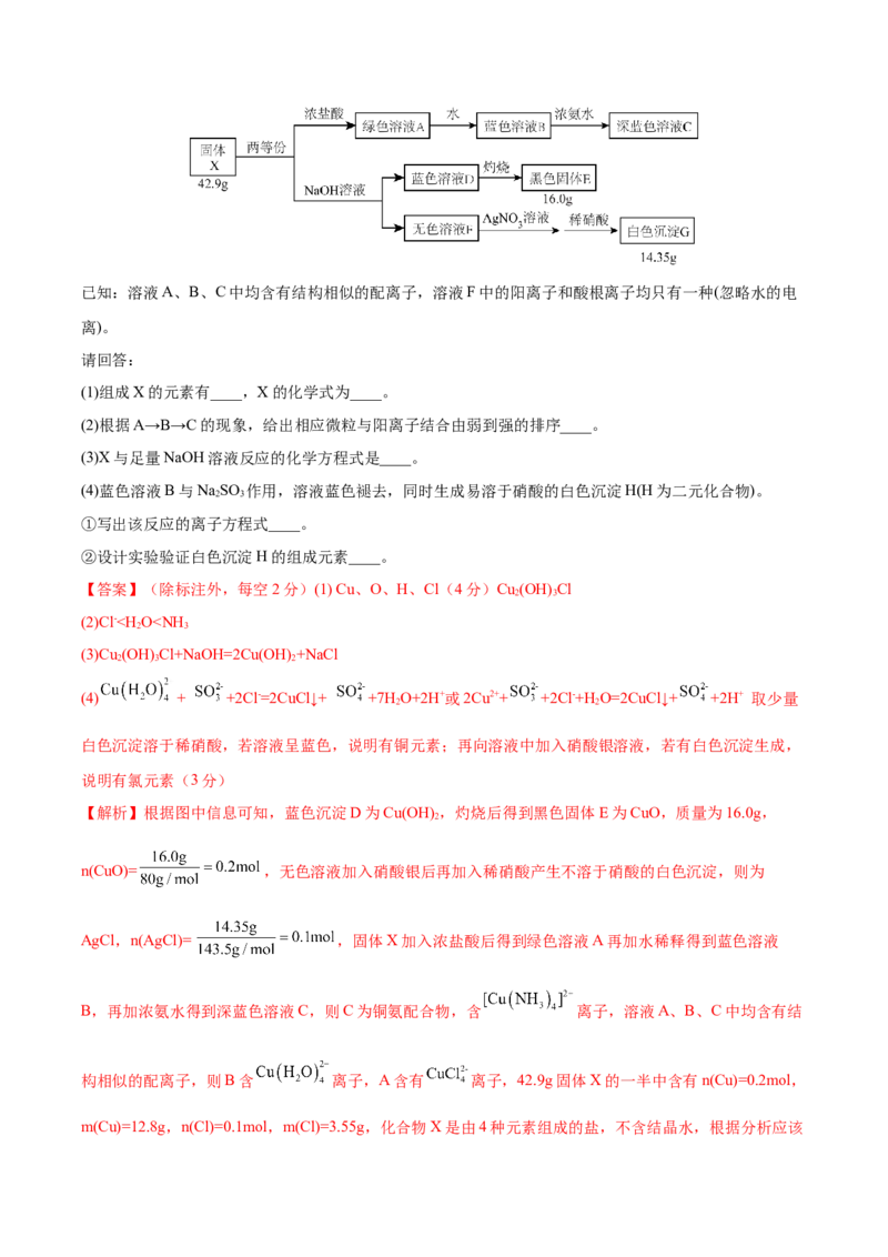 专题讲座（五）&ldquo;位-构-性&rdquo;综合推断题的解题方法（练）-2023年高考化学一轮复习讲练测（全国通用）（解析版）_05高考化学_通用版（老高考）复习资料_2023年复习资料_一轮复习