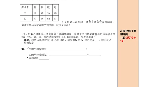 导学案20.1.1第1课时平均数和加权平均数_初中数学人教版_八年级数学下册_保存转存之后查看(1)_8下-初中数学人教版（2026春新版持续更新）_旧版-可参考_02课件+导学案（配套）