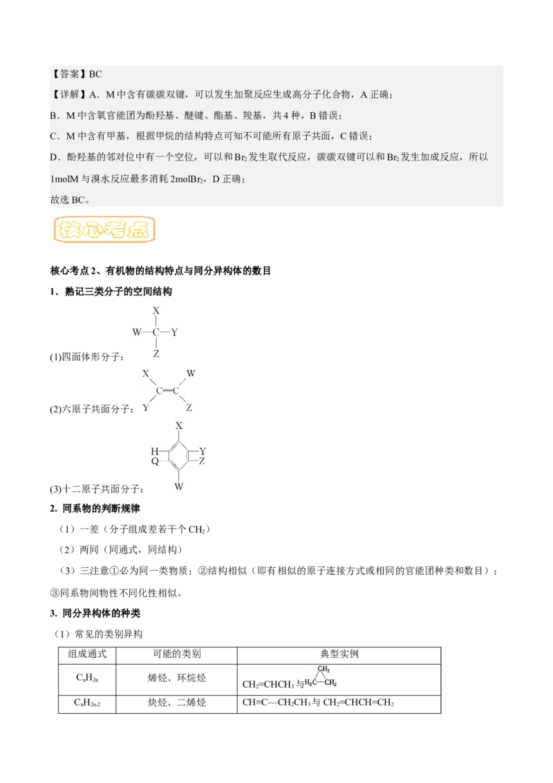 专题十一有机化学基础-冲刺2023年高考化学二轮复习核心考点逐项突破（解析版）_05高考化学_新高考复习资料_2023年新高考资料_二轮复习