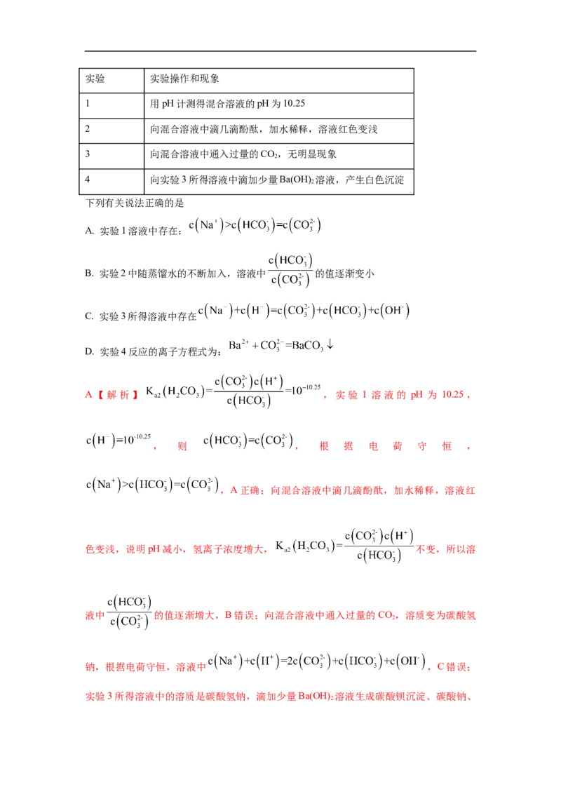 易错点23弱电解质的电离平衡-备战2023年高考化学考试易错题（解析版）_05高考化学_通用版（老高考）复习资料_2023年复习资料_专项复习_备战2023年高考化学考试易错题（全国通用）