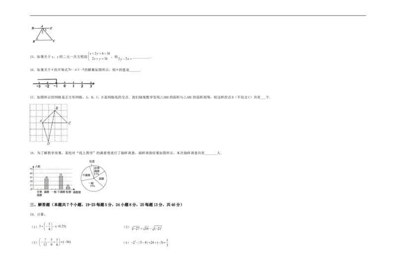 期末满分直达高频考点突破卷（轻松拿满分）（考试版）_初中数学人教版_7下-初中数学人教版_7下-初中数学人教版（旧版）赠送_06习题试卷_4期末试卷