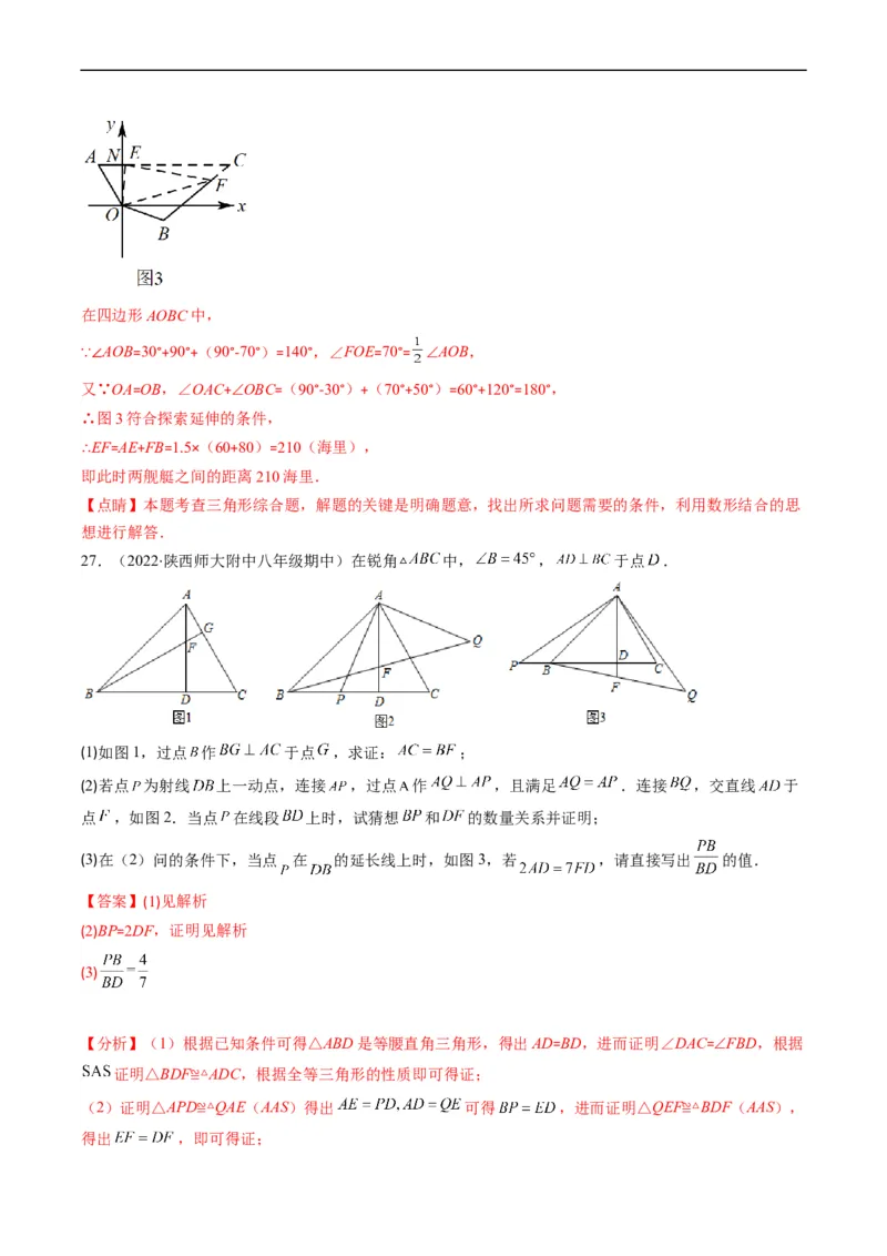 人教版八年级数学上学期期中压轴精选30题（解析版）_初中数学人教版_8上-初中数学人教版_旧版_06习题试卷_6期中期末复习专题