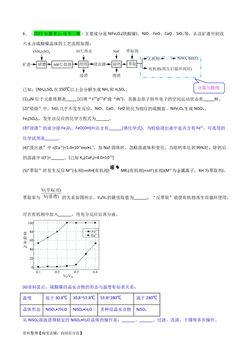 升级版微专题27化学工艺流程题-----物质的分离与提纯（解析版）(全国版)_05高考化学_新高考复习资料_2024年新高考资料_一轮复习资料_备战2024年高考化学一轮复习考点微专题
