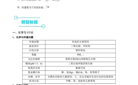 押选择题化学与STSE、化学用语、物质的性质与用途（原卷版）_05高考化学_2024年新高考资料_5.2024三轮冲刺_备战2024年高考化学临考题号押题（辽宁、黑龙江、吉林专用）323497313