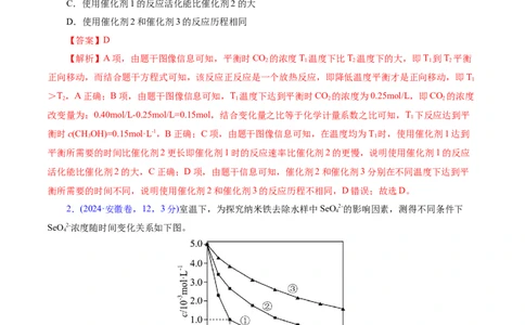 热点专项化学反应速率和化学平衡的图像（解析版）_05高考化学_2025年新高考资料_二轮复习_上好课2025年高考化学二轮复习讲练测（新高考通用）3379109_主题三化学反应原理